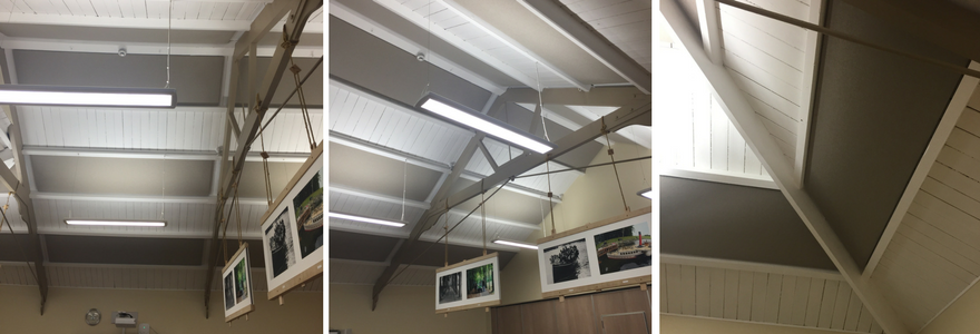 Acoustic ceiling baffles