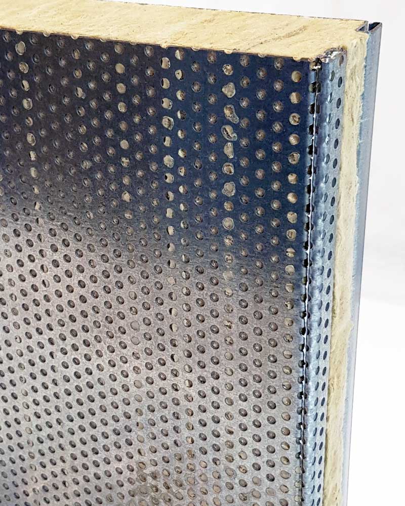 Acoustic enclosure Panels for Industrial Applications Side Detail