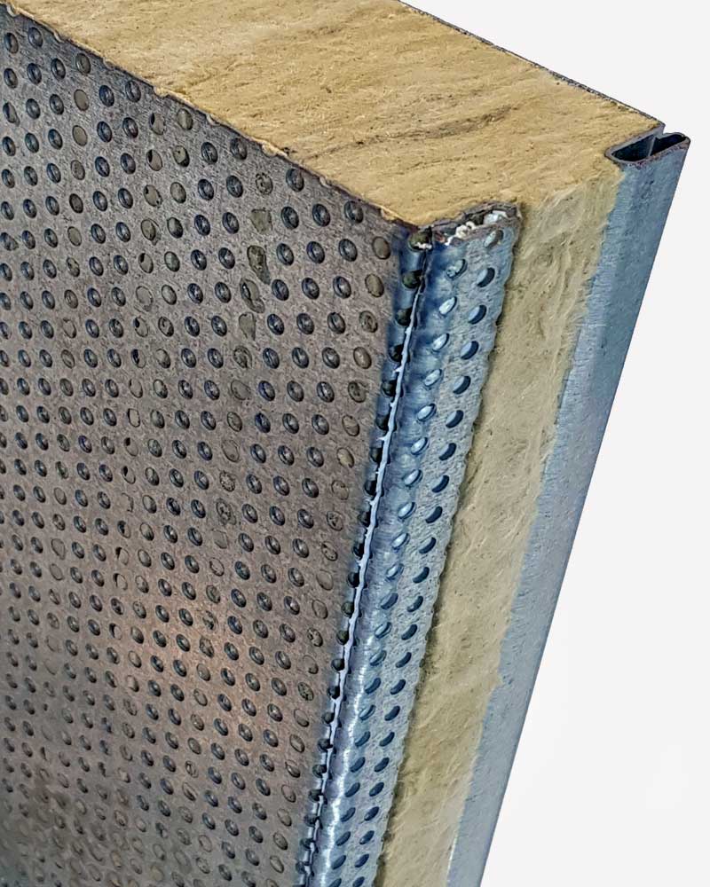 Acoustic enclosure Panels for Industrial Applications Top Detail