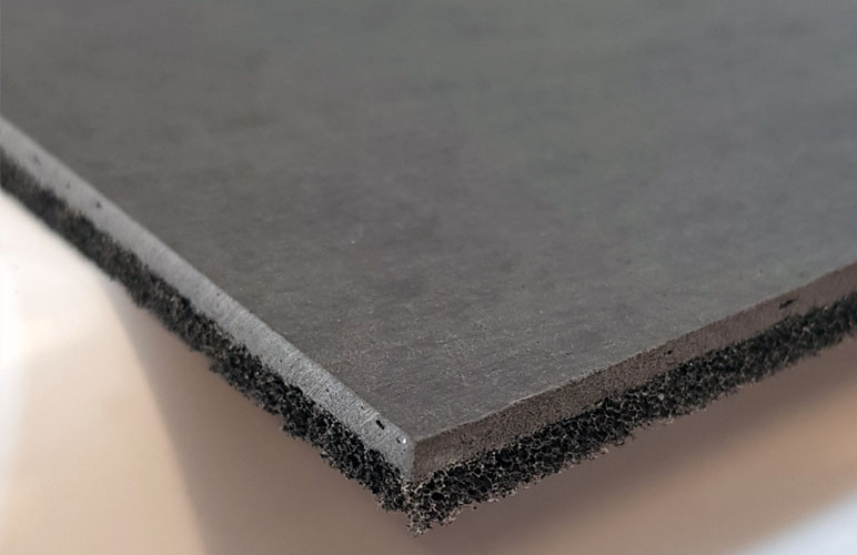 Acoustic Overlay Material for Concrete Floors