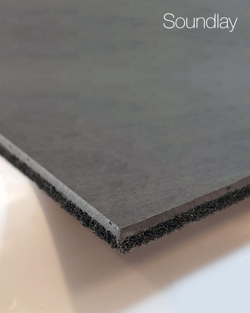 Acoustic Overlay Material for Concrete Floors