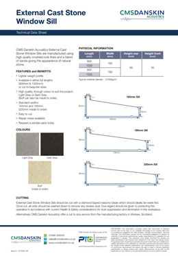 Cast-Stone-Wall-TDS Cast Stone Sills TDS